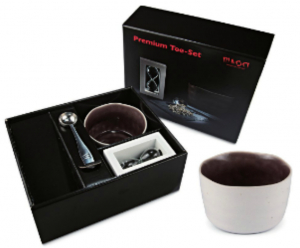 Premium Tee-Set Weiß/Lila - inkl. 50g Tee deiner Wahl